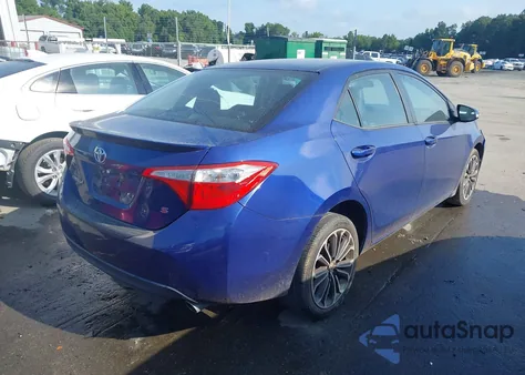2015 Toyota Corolla S Plus из США, поврежденный, VIN 2T1BURHEXFC466812